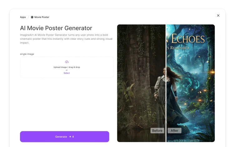 Get complete camera angle control by uploading the video for AI video perspective change. ImagineArt video angle changer app supports videos of all formats, sizes, and orientations.
