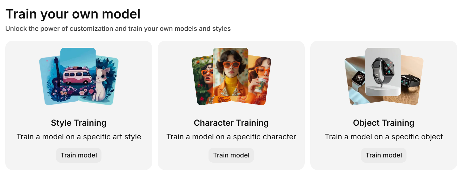 Training your own AI model