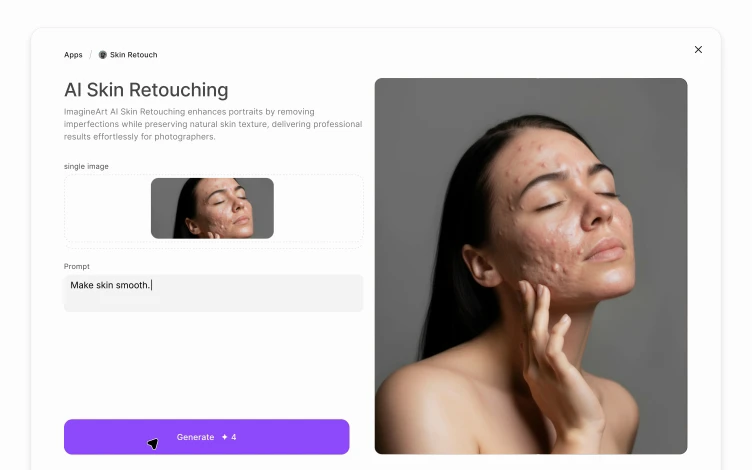 Select the desired aspect ratio and give your prompt a final lookover. Click ‘Generate’ to process video background editing, or you can further refine the video on ImagineArt AI video editor.