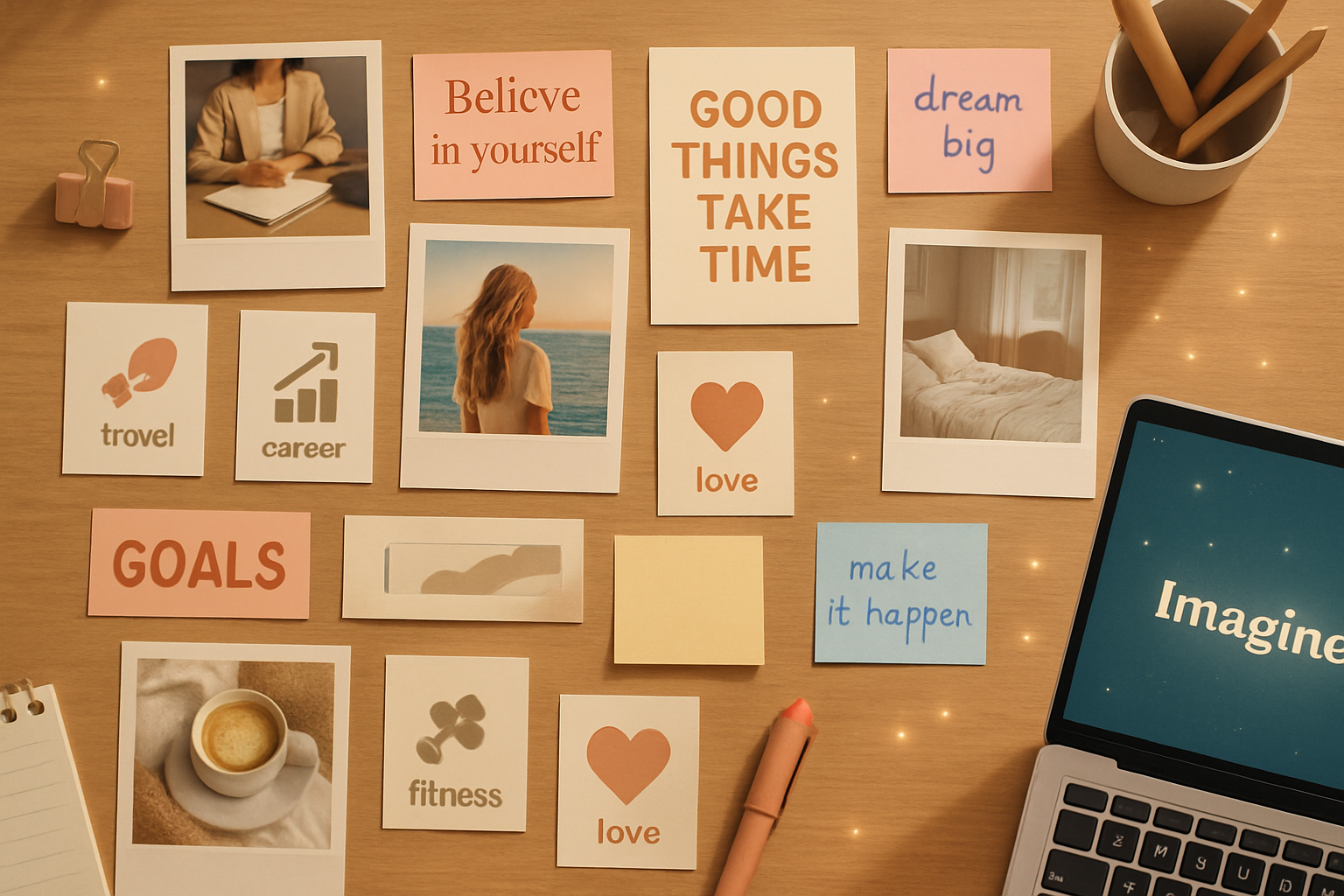A vision board inspiration generated by ImagineArt