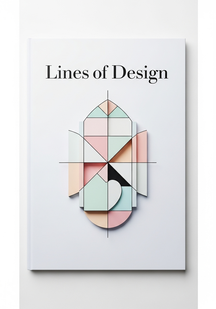 Geometric book cover design generated on ImagineArt