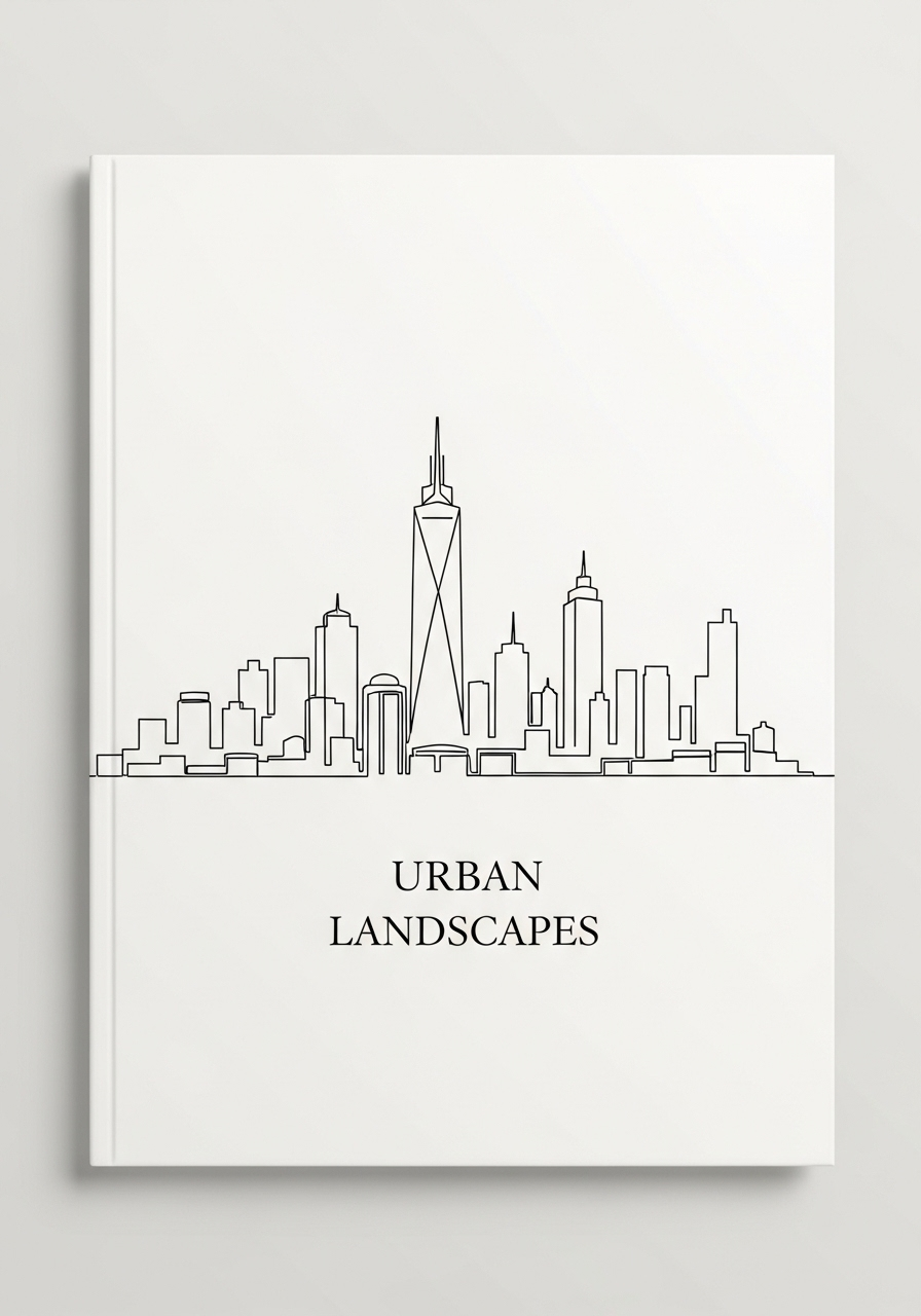 Line art book cover design generated on ImagineArt