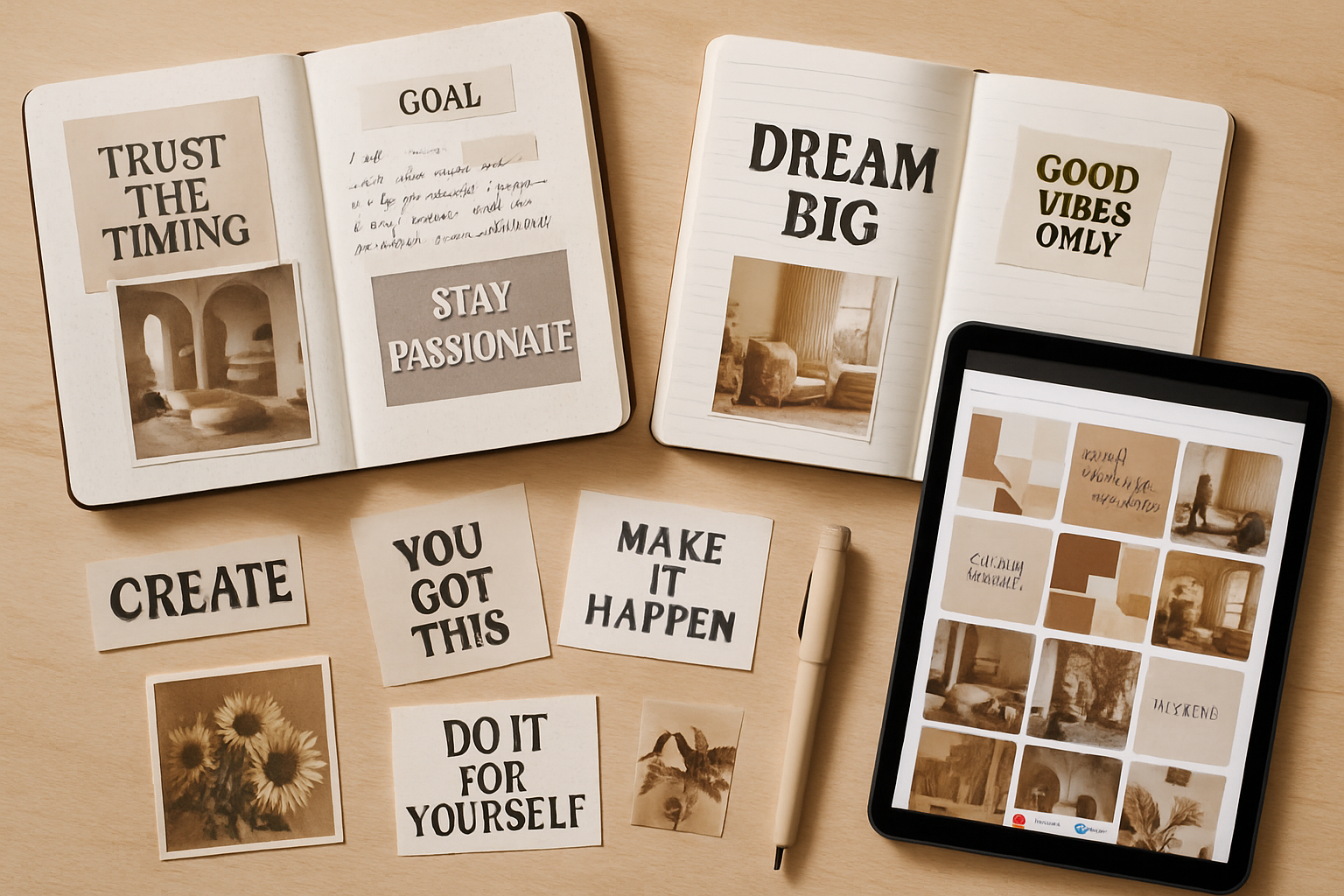 An inspiration for vision board generated by ImagineArt