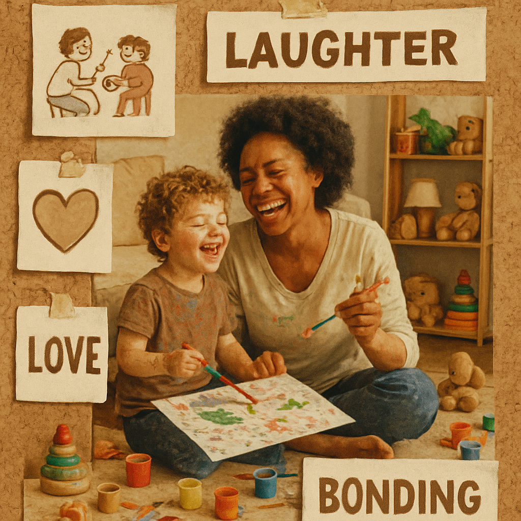 A parent-child bond generated by ImagineArt