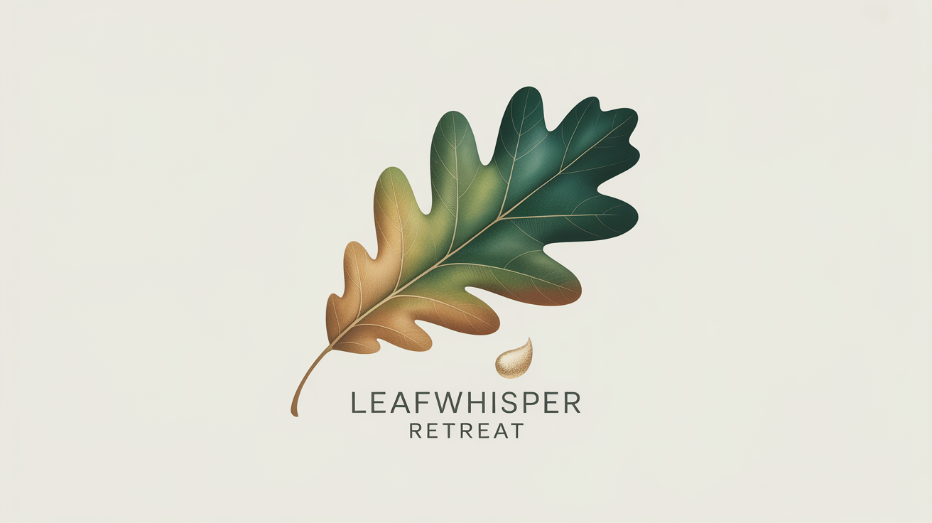 Leaf-based logo design generated by ImagineArt