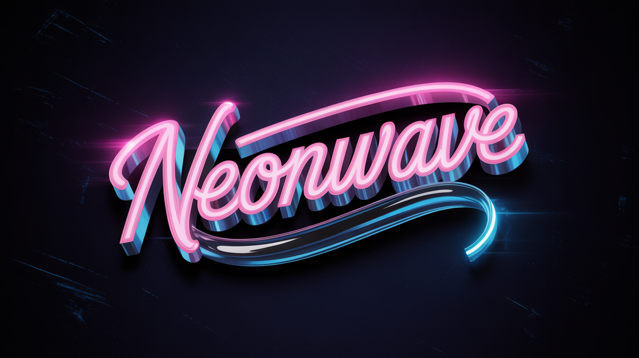 Retro 3D logo generated by ImagineArt