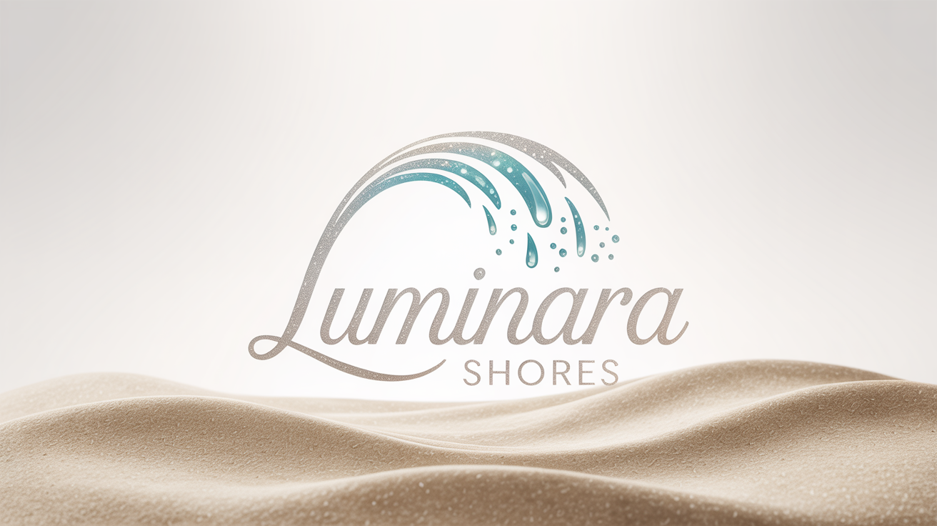 Wave-based logo design generated by ImagineArt