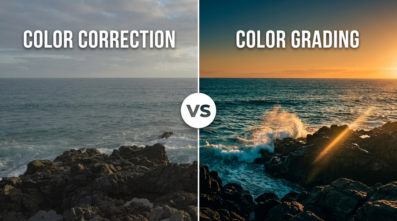 Color Grading vs Color Correction in AI Video | ImagineArt