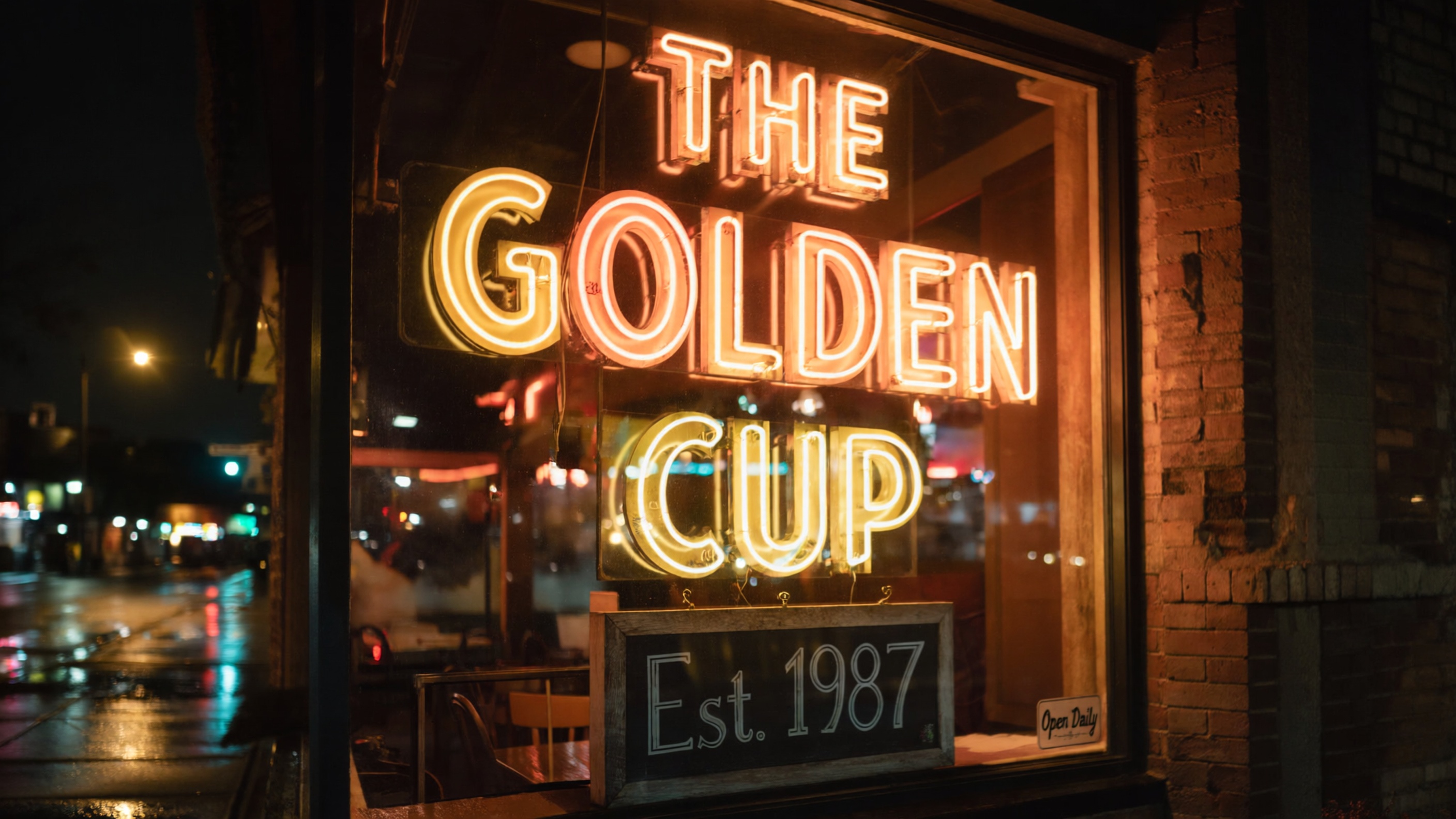 All three text elements are in different font styles, sizes, and colors with perfect legibility. 