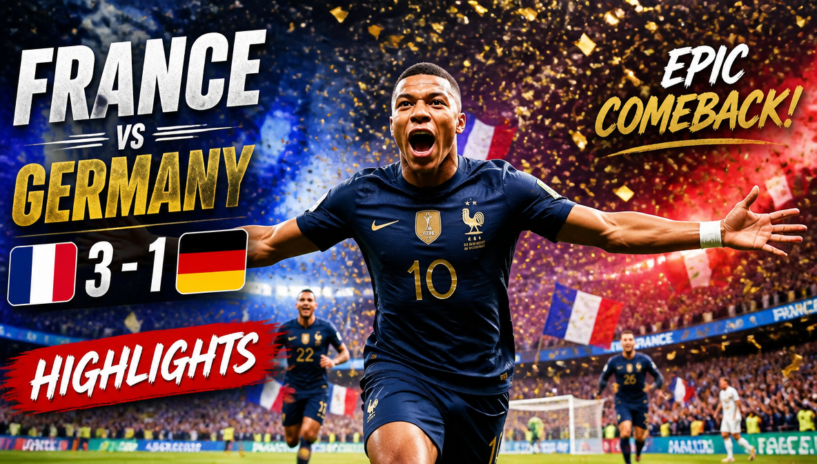 Match highlights football thumbnail generated by ImagineArt AI image generator