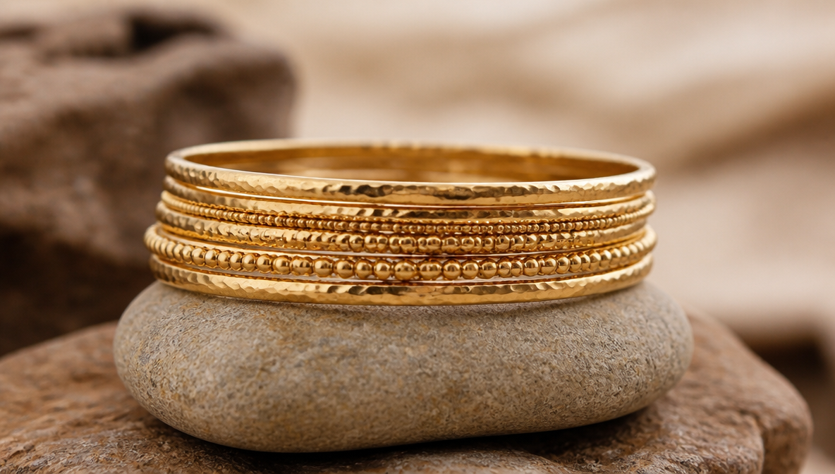 Earth stacking jewelry photography -- generated by ImagineArt AI image generator