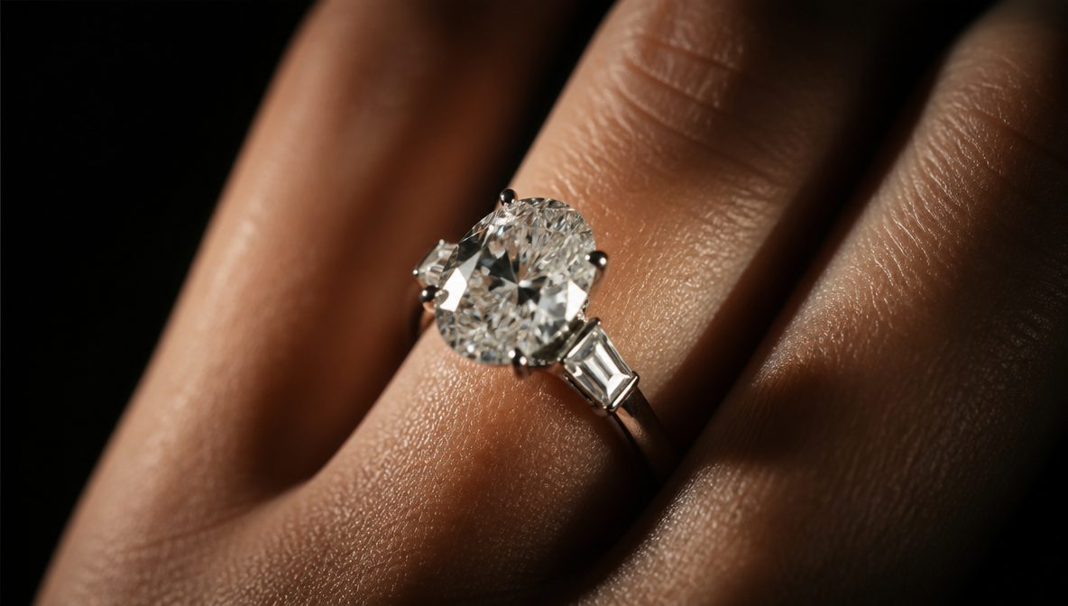 Jewelry photography with close-up skin texture -- generated by ImagineArt AI image generator