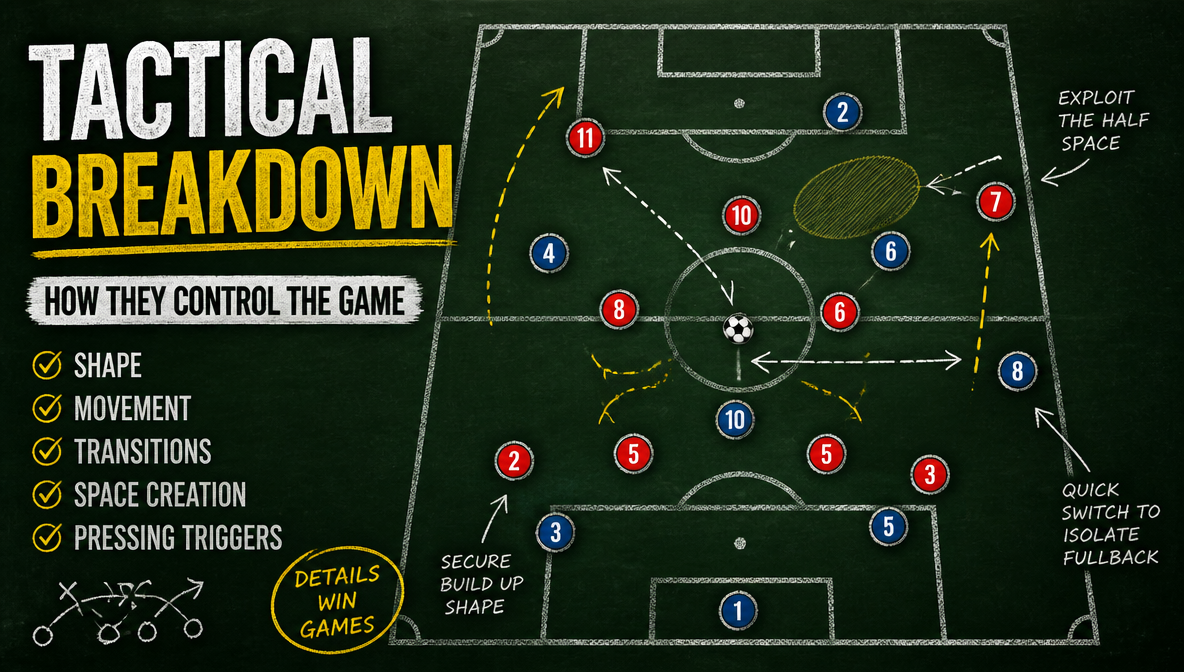 Tactical analysis football thumbnail generated by ImagineArt AI image generator