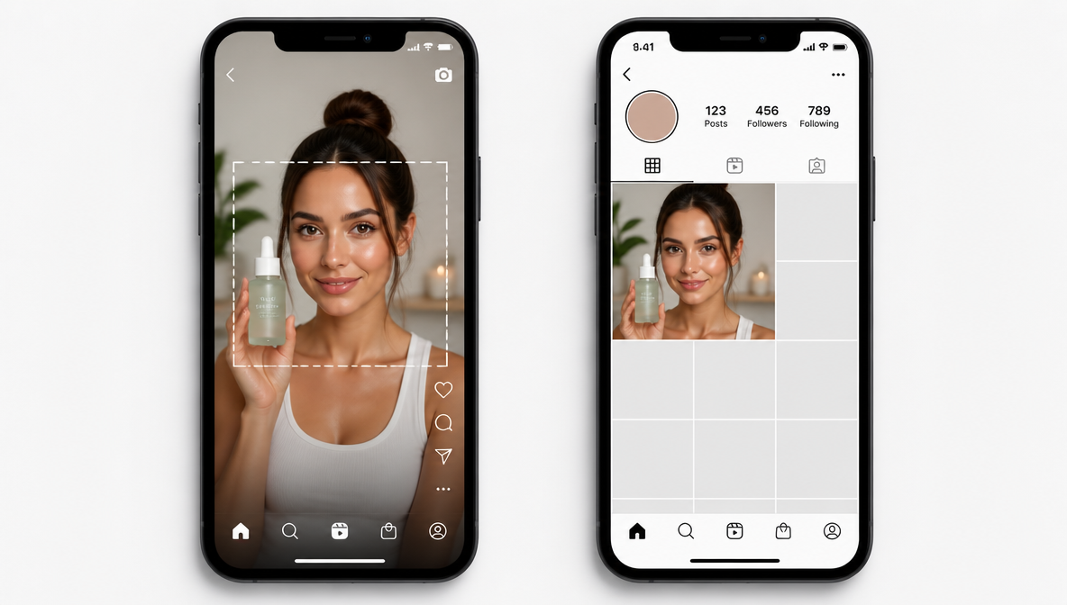 Instagram Reel cover size preview generated by ImagineArt AI image generator