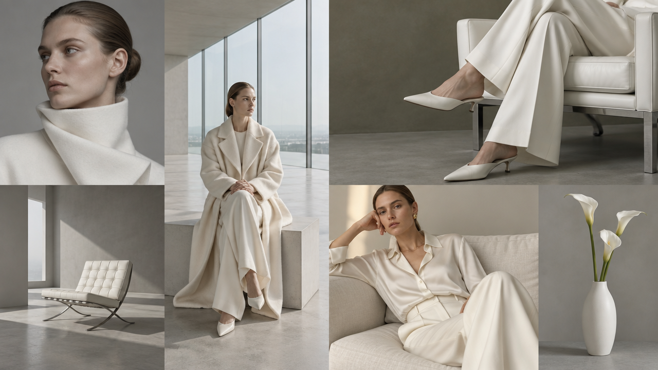 Modern fashion moodboard generated by ImagineArt AI image generator
