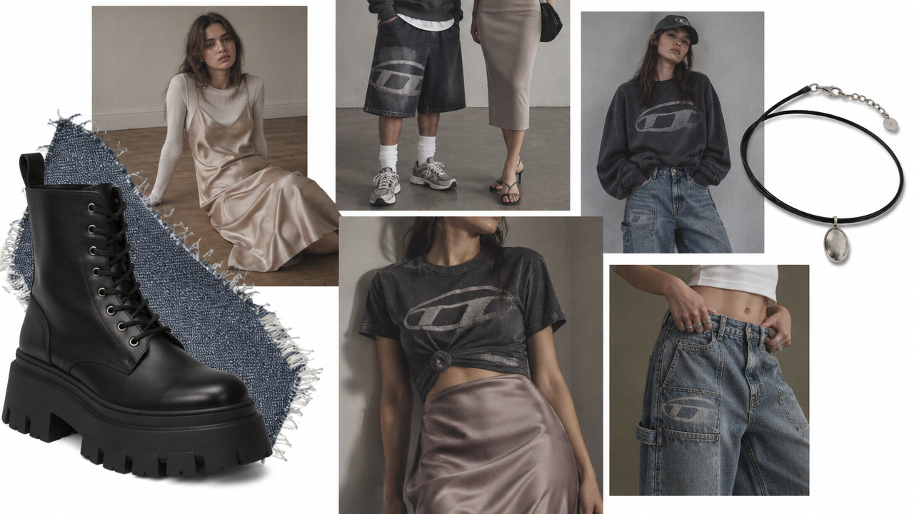 90s fashion moodboard generated by ImagineArt AI image generator
