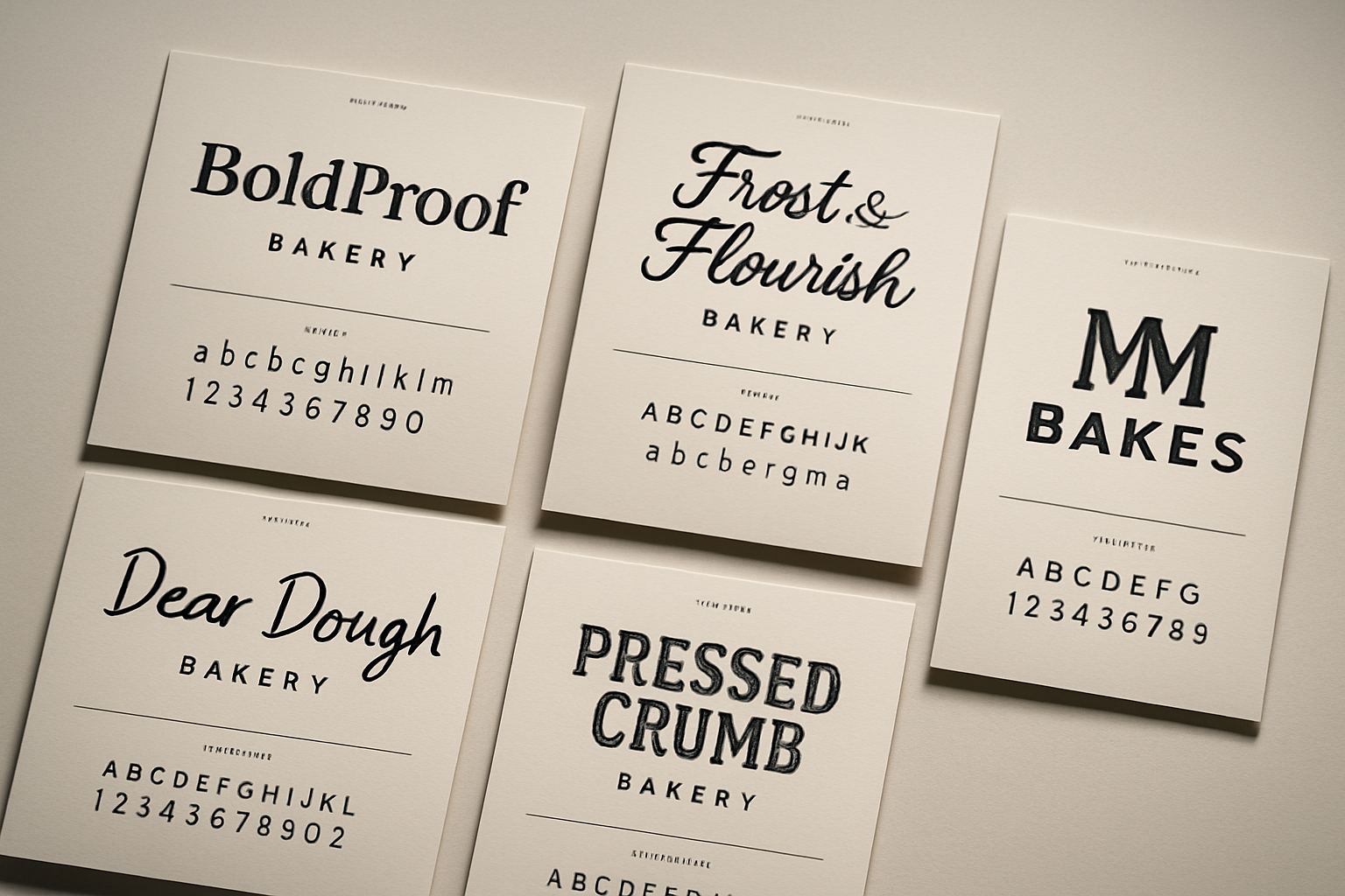 Typography Based Bakery Logo Ideas