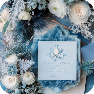 Wedding card photo