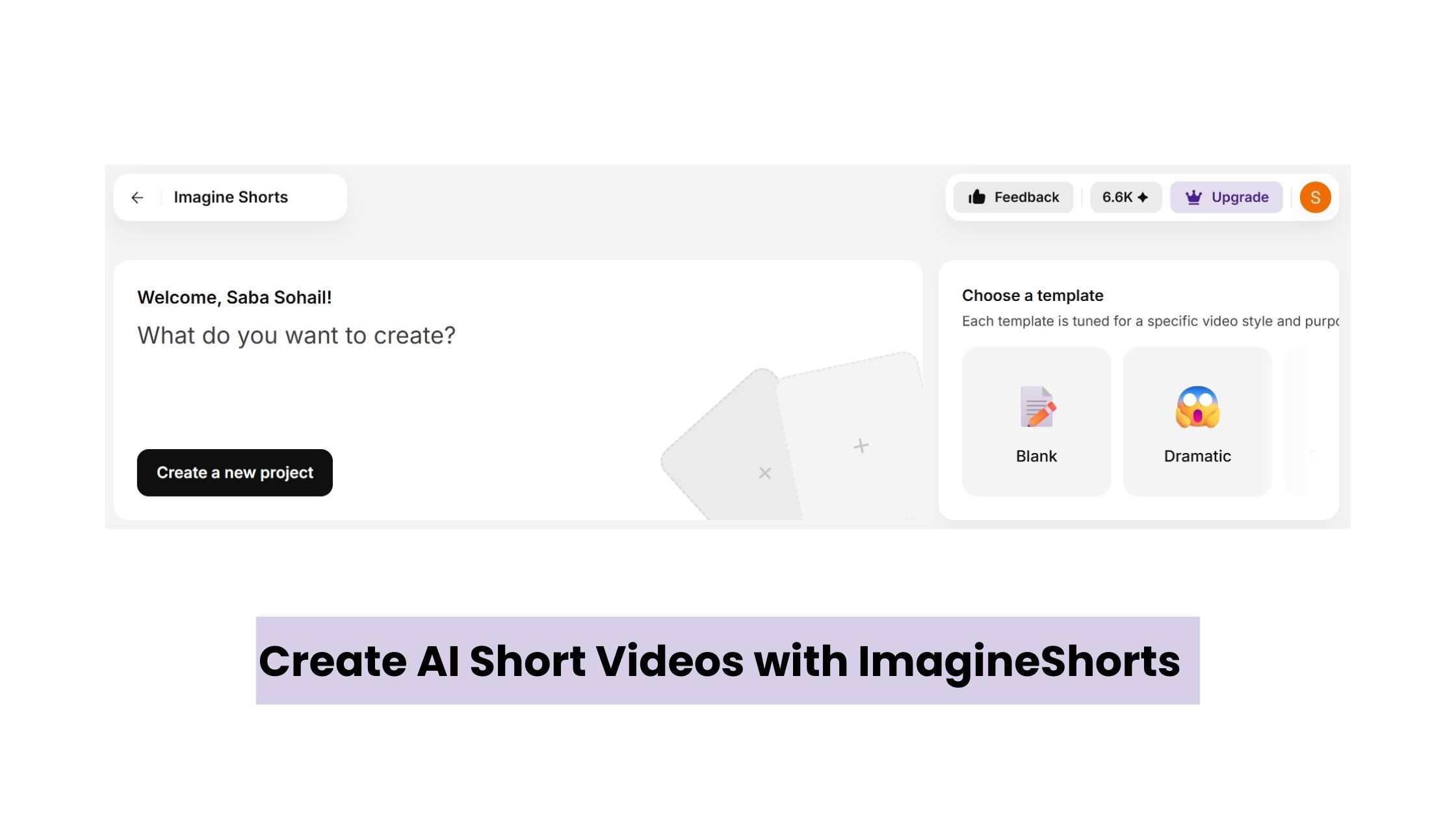 Create Short Videos with AI