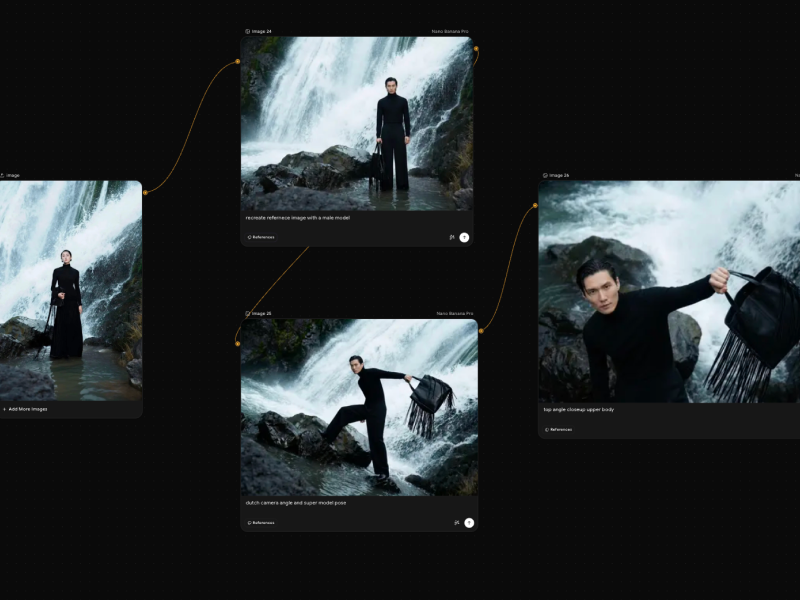 Build full creative pipelines with AI workflows in ImagineArt AI.