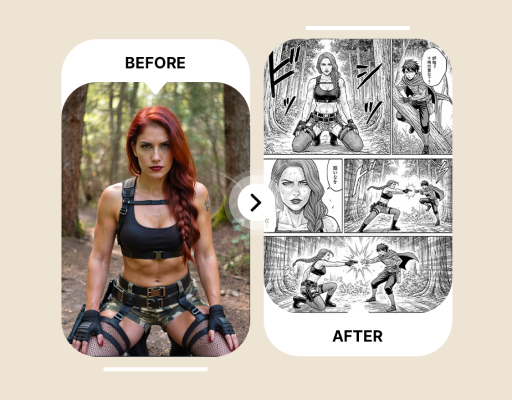 Create Manga Panels Instantly from Text or Images