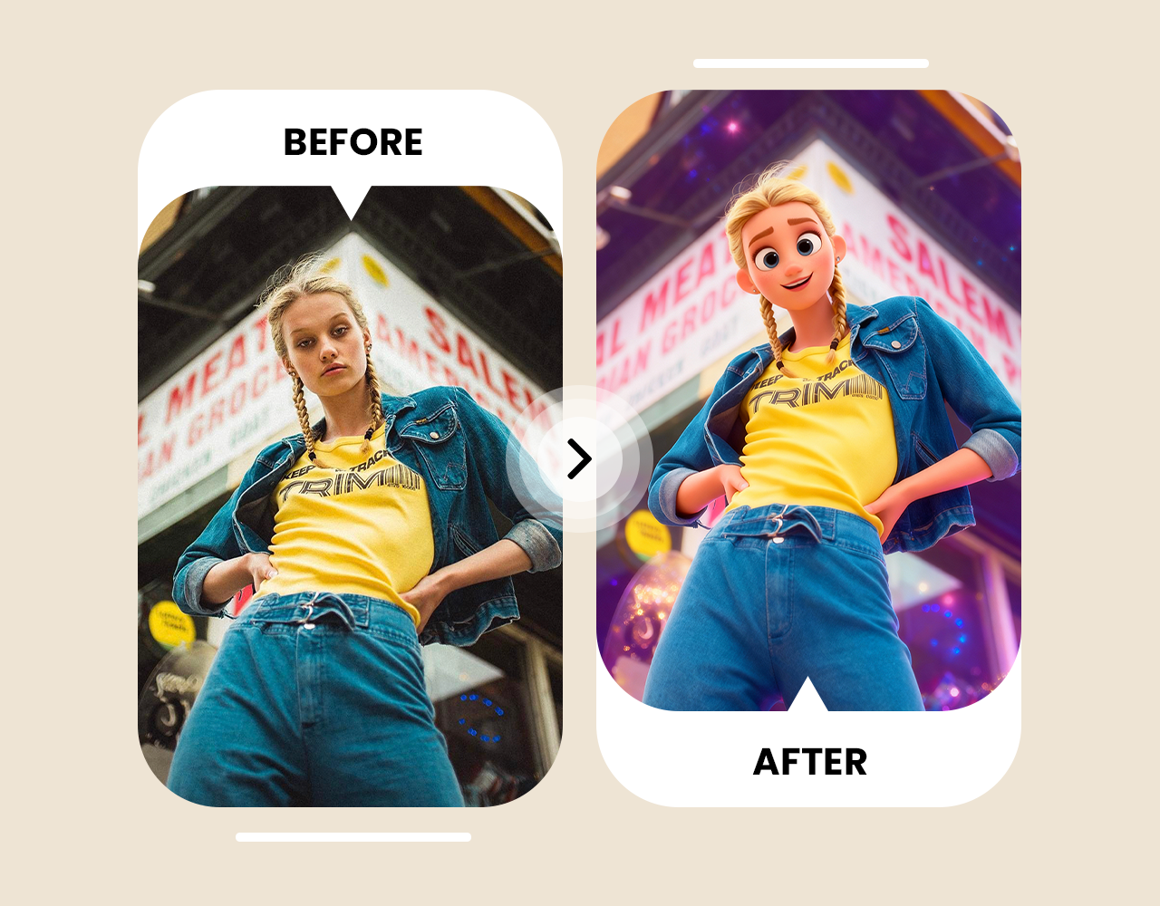 Transform Your Selfies into Playful Cartoon Avatars