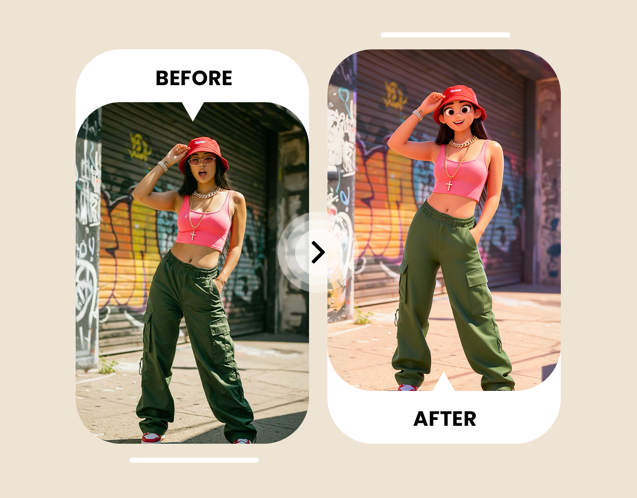 Reimagine Memories as Fun Print-Ready Cartoon Art