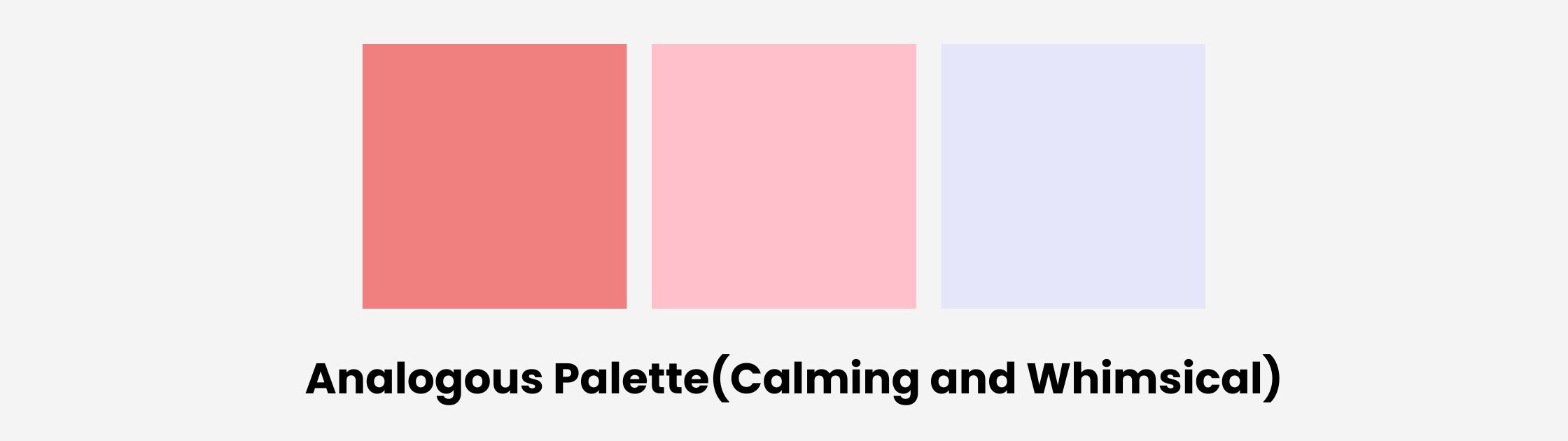light pink analogous palette