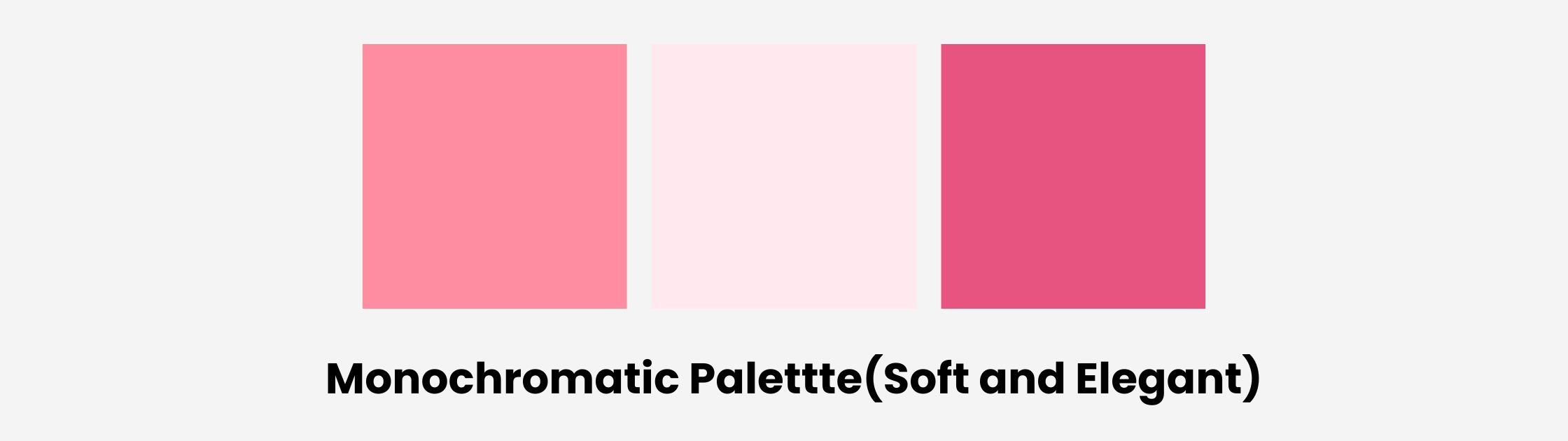 light pink mono