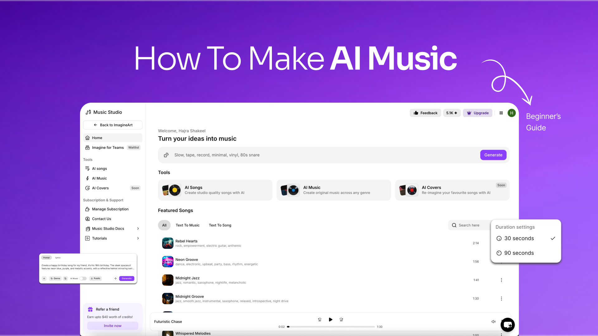 How to Make AI Music | ImagineArt Music Studio