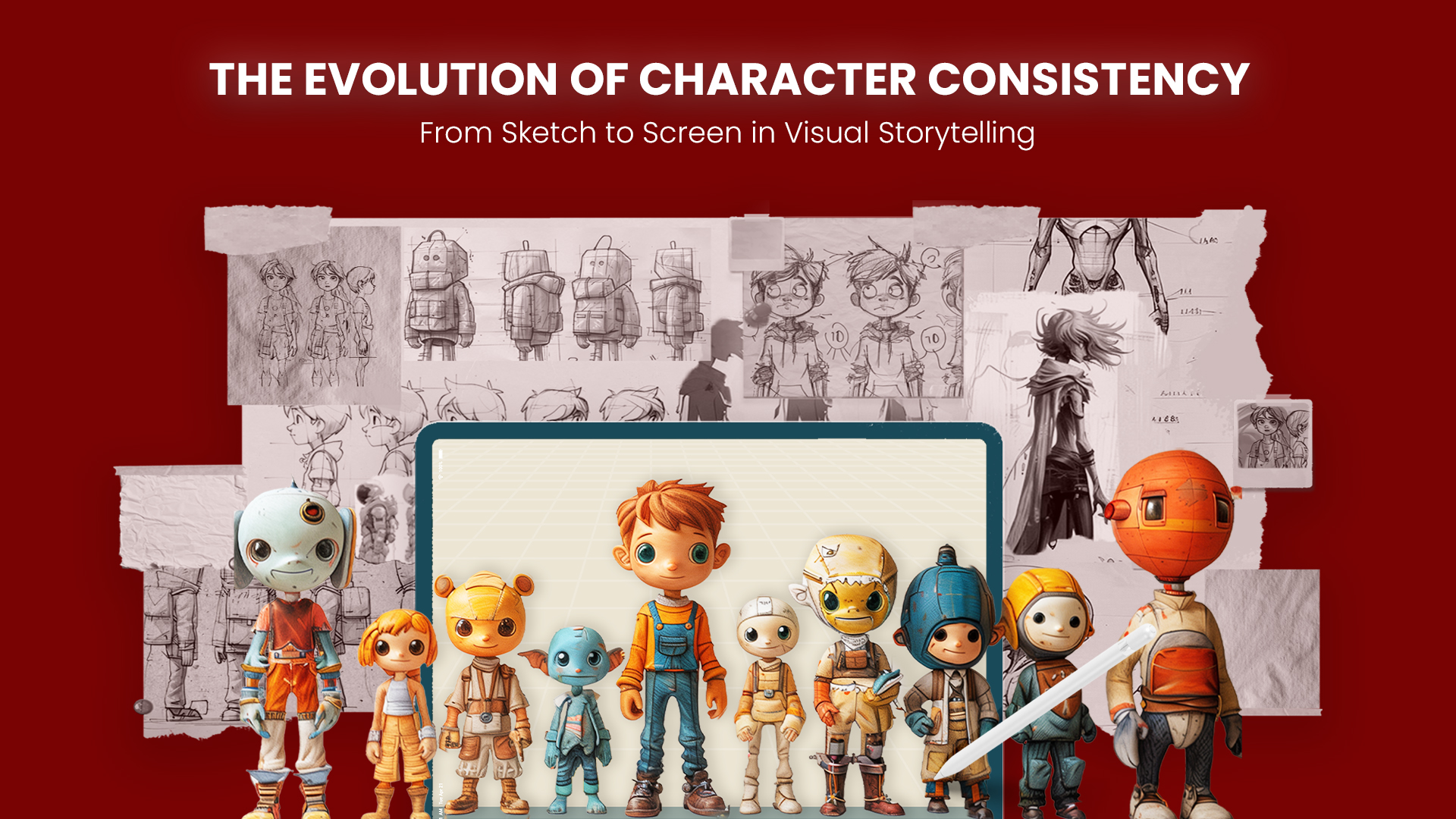 The Evolution of Character Consistency: From Sketch to Screen in Visual Storytelling